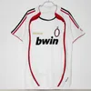 Camisa de futebol retrô manga comprida Kaká Baggio Maldini VAN BASTEN Pirlo Inzaghi Gullit Shevchenko Vintage clássico AC S camisa de futebol _Jersey