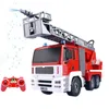 Big 1:20 RC 2.4G big Remote Control Electric Fire Truck Spray fire Toy Car Sprinkler Music Fire car Engines Educational Toys