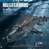 Electricrc животные 24 г динозавр динозавр для детских мозазавров, дайвинг -игрушки RC Boat с легким спреем для бассейна в ванную комнату 230621