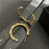 Big Gold Hoop Kolczyki 925 Srebrna igła Luksusowe kolczyki projektantka dla kobiety Walentynki Wedding Bride Prezentacja Biżuteria