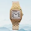 Lady aaa rechthoekig quartz horloge Roestvrij staal Sliding Buckle dames gouden horloges Saffier Luminous Duikhorloge Montre de Luxe Designer Polshorloges dhgates