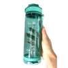 Su Şişeleri 800ml Spor Şişesi Kamp için Pipetli Kamp Yürüyüşü Açık Plastik Şeffaf BPA Ücretsiz Erkekler İçki Sware 230621