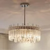 Lustres lustre en cristal moderne pour salle à manger Rectangle décoration de la maison éclairage LED éclairage Manggic