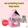 Кошачья мебель царапин кошачьи скребки вертикальная картонная коробка износостойкая кошачья царапа