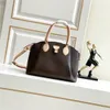 5A Designers Classic RIVOLI'S Women Handbags with Lock Large Capacity Travel High Quality Genuine Leather Shoulder Bag