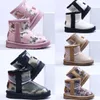 enfants Australie Bottes uggi Tout-petits chaussons garçons Mini filles botte de neige bébé Enfants Enfant designer Chaussures hiver jeunesse Véritables formateurs