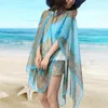 Woman Beach Dress Blouses Sun Protection Cardigan Summer Beach Holiday Cardigan Shawl Large Size Long