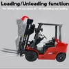 ElectricRC Car Forklift Truck 1 8 RC Remote Control Present Toy Holiday Gift Auto Demonstration LED Light Engineering Educational Toys 230621