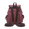 Canvas Backpack Korean Fashion Women's Backpack Student Solid Color Multi Pocket Outdoor Travel Bag 230615