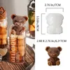 1 st Siliconen 3D Bear Mould Making Ice Cube Ice Mould Box Ice Cream Coffee Shop Chocolade Schimmel