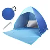 Tents and Shelters Upgrade Waterproof Beach Tent Foldable Outdoors UV Sun Shelter Lightweight ShadeBeach for 23 People 230621