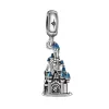 925 silver beads charms fit pandora charm Castle Iron Tower Building charm set