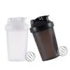 Bouteilles d'eau 400ML Sport Shaker Bouteille Plastique Whey Protein Powder Mélange avec Boule de Fouet Inoxydable pour Workout Fitness Gym Outdoor 230621