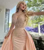 Fashion Prom Dresses Sequins Beads Sweetheart Evening Gowns Overskirts Formal Red Carpet Long Special Occasion Party dress