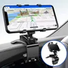 Suporte de telefone para carro Tablet de 4 a 7 polegadas Suporte de montagem com clipe multifuncional Painel giratório de 360 graus