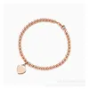 Original brand TFF Di style love pearl bracelet Street rose gold