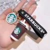 Bieciki Bieciki Starbucks dla kobiety moda kreatywna kawa do herbaty herbaty do herbaty kawy projektant butikowy torba butikowa pierścionek z wiszącymi ozdobami