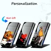 New Metal Double Arc Windproof Men's Gift LED Screen Touch Sensor USB Rechargeable Portable Lighter Cigarette Accessories D9G6