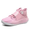 Skor professionell basket topp män sommarbrand non slip stuffsäker sneakers andas träning vit gröna rosa sportskor kvinnor basket