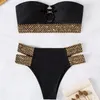 Europe and America 2023 New Split Swimsuit Women's Ins Style Sexy Openwork