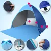 Tents and Shelters Upgrade Waterproof Beach Tent Foldable Outdoors UV Sun Shelter Lightweight ShadeBeach for 23 People 230621