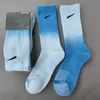 Tech-Fleece-Herrensocken mit Batikmuster, farbenfrohe Designer-Modestrümpfe, All-Match-Damen, atmungsaktive Baumwolle, Fußball, Basketball, Sportsocken für Männer