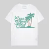 Camiseta Casablanca Camiseta masculina gráfica Roupas de grife tops de verão casual esporte ao ar livre respirável streetwear Algodão de alta qualidade moda camisa casablanc