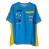 Tシャツ夏F1フォーミュラ1レトロレーシングアウトドアレジャースポーツ半袖Oネック大型Tシャツ