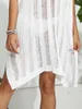 Vestido de verão listrado de 3 cores feminino branco sexy roupa de praia no mar 2023 tendência vestidos de festa maiôs pretos para cobrir nadar