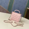 Designer tassen spiegel kwaliteit klassieke mini crossbody tassen schoudertassen echt leer de draagtassen luxe kanaaltas modeketen tassen dames handtas met spiegel