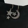 Nieuw ontworpen TRIOMPHE Arch moon star PEADANT OORBELLEN IN MESSING VROUWEN OORSTEKERS Designer Sieraden CE LINE901192