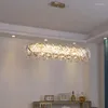 Lustres Estilo Lustre de Cristal Moderna Sala de Estar Quarto de Luxo Candeeiros de Jantar Altura Ajustável Tecto