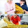 Sleeping Bags 5-30Pc Outdoor Emergency Gold-Sliver Survival Blanket Waterproof First Aid Rescue Curtain Foil Thermal Military Blanket130X210Cm 230621