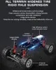 Chiger RC Araba 1/28 2.4G 4WD Tırmanma Araba Uzaktan Kontrol Off-Road Aracı Alaşım Metal Araba Elektrik Kamyonu Işık RTR Oyuncakları Hediye