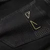 Jeans stretch Designer pour hommes Lettre noire Monster Eyes Stretch Brand Luxury Trend marque pantalons de moto pantalons décontractés