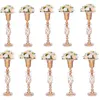 40cm/100cm tall) Tall Metal Wedding Centerpieces for Reception Tables Gold Flower Vase Stand Decoration for Party Events Birthday Ceremony