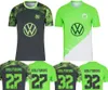 Wolfsburg Dostosowany 23-24 Home Thai Quality Soccer Jerseys Niestandardowy Kingcaps Waldschmidt #11 Steffen #9 Kruse #10 L.nmecha #23 Wind #20 Baku #27 Arnold Design Design