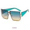 8A qualité Designer H home lunettes de soleil en vente Emma H's grand cadre Mode hommes et femmes polygonales Lunettes épaisses avec boîte-cadeau