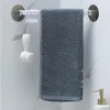 Организатор Пластиковые крючки ванной комнаты ванной комнаты вакуумная рама полотенце двойное регулируемая настенная стойка для хранения инструментов для дома Q232