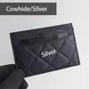 Sac à cartes Channell Bag luxe haute qualité en cuir ID carte de crédit Clip zéro portefeuille peau de vache caviar