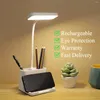 테이블 램프 LED 램프 USB Dimmable Touch 접이식 펜 홀더 휴대 전화 야간 조명 학습 읽기