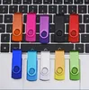 High Speed Colorful 360° Rotation 2GB 4G 8GB 16GB 32GB 64GB 128GB USB Flash Drives Memory Stick Thumb Drive for Tablet Game PC OEM Gift USB2.0