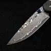 Style amerykańskie Damascus Chris Sebenza 21 taktyczne składanie noża TC4 Titanium Rejonka samokontrola polowania kieszonkowa noża UT85 BM 535 940 485 3400 4600 9400 Rocket