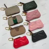 Wallets Holders Coin Purses High Quality Leather Key Wallets Womens Coins Purses Men Wallets Women Designer key pouch Card Holder Zipper Bag Wallets