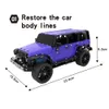 2.4 ghz 6 canaux USB charge alliage bloc de Construction bricolage Construction télécommande Jeeps tout-terrain camion jouets assemblage RC voiture