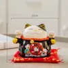 Dekorativa föremål Figurer 4,5 tum keramiska maneki Neko Lucky Cat Money Box Fortune Colored Cat Piggy Bank Home Decoration Gift Feng Shui Ornament 230621