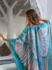 2023 Bohemian Kimono Beachwear Kaftan Badeanzug Cover Up Tunika Pareo Kleid Strand Batwing Loose Pink Print Strand