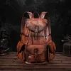 최상층 Cowhide Backpacks 남성 대용량 14 인치 백팩 컴퓨터 가방 230615