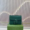 Luxury Fashion Designer Bag Crossbody Shoulder Bag Womens Purse Handbags Classics Logo High End Material Buckle äkta läder Material Messenger Bag Green20cm