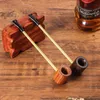 Smoking Pipes Straight solid wood pipe, cut tobacco pipe, small pipe, wooden men's portable